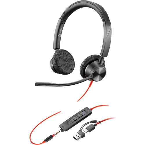 Poly Blackwire BW3325 Binaural USB & 3.5mm Headset