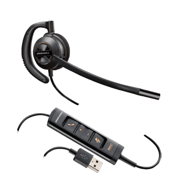 Plantronics EncorePro HW535 UC Over the Ear USB Corded Headset